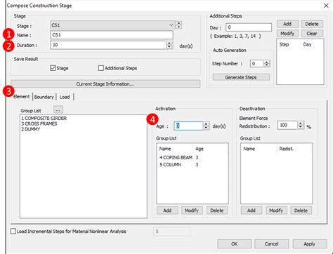 construction stage analysis|How to Manually Define Construction Stages .